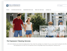 Tablet Screenshot of firstimpressionscleaningservices.com